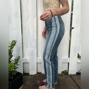 Revice denim side stripe